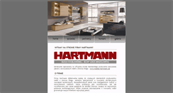 Desktop Screenshot of hartmann-meble.pl